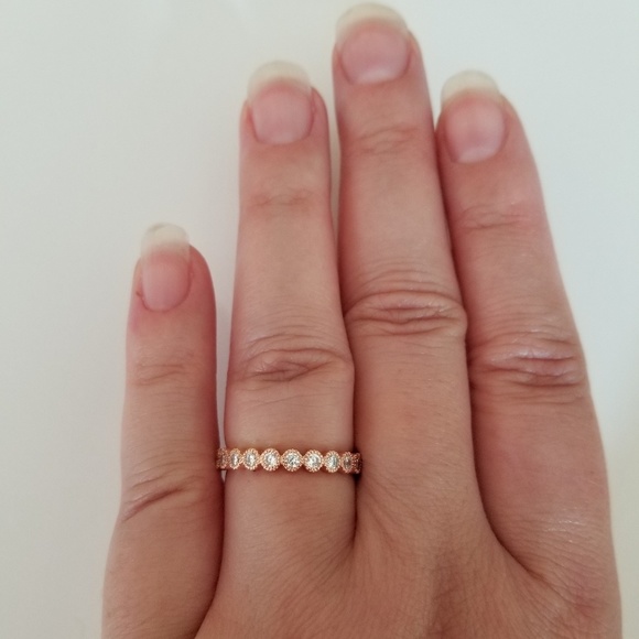 Rose Gold Eternity Band - Picture 6 of 7